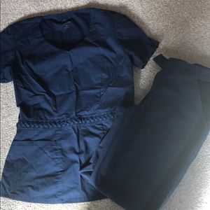Jaanuu scrub outfit XS with tux style pants.